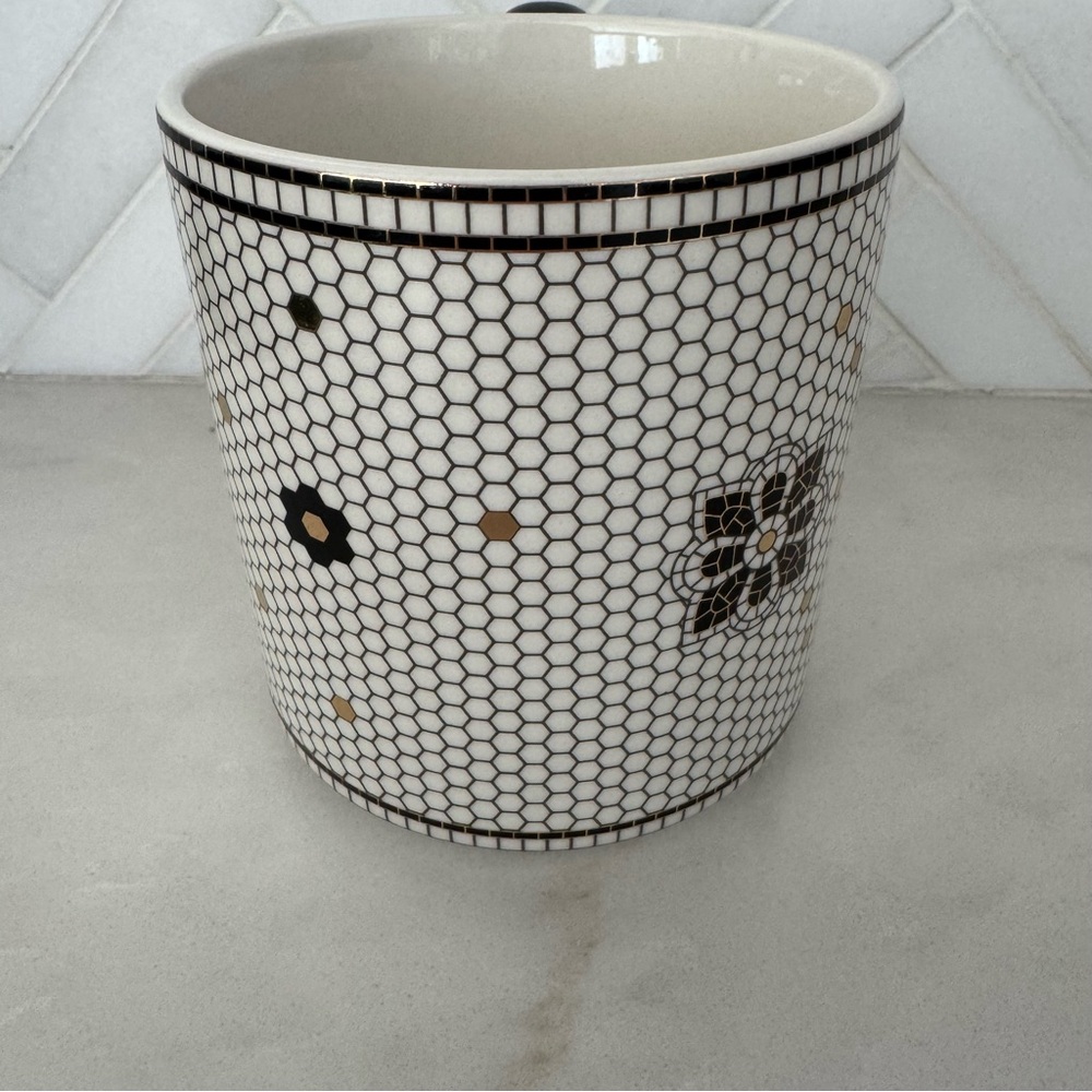 Anthropologie The Bistro Tile Stoneware Mug B - Picture 4 of 8